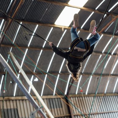 KAG   Bungee Trampoline backflip girl