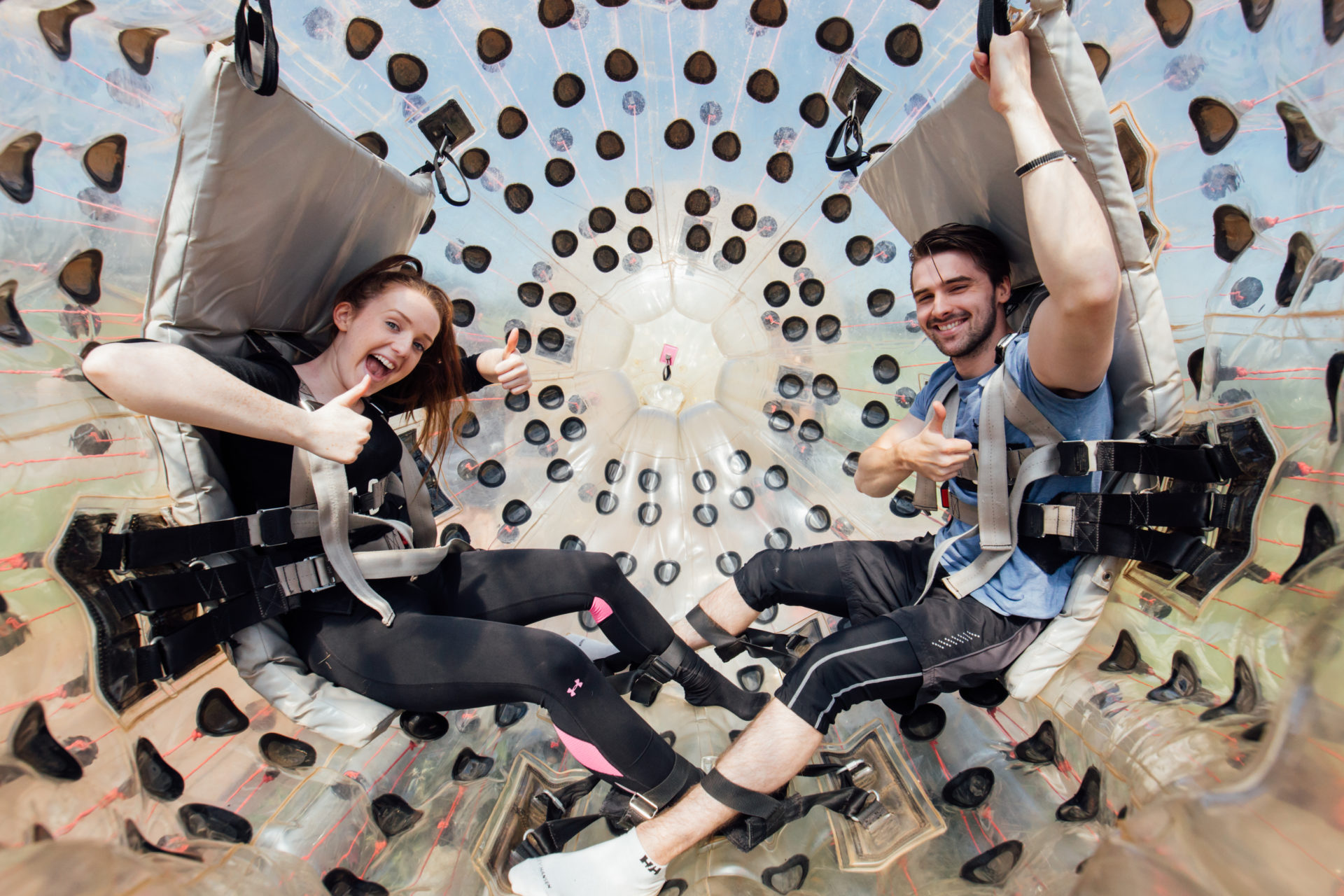 Inside a Zorb