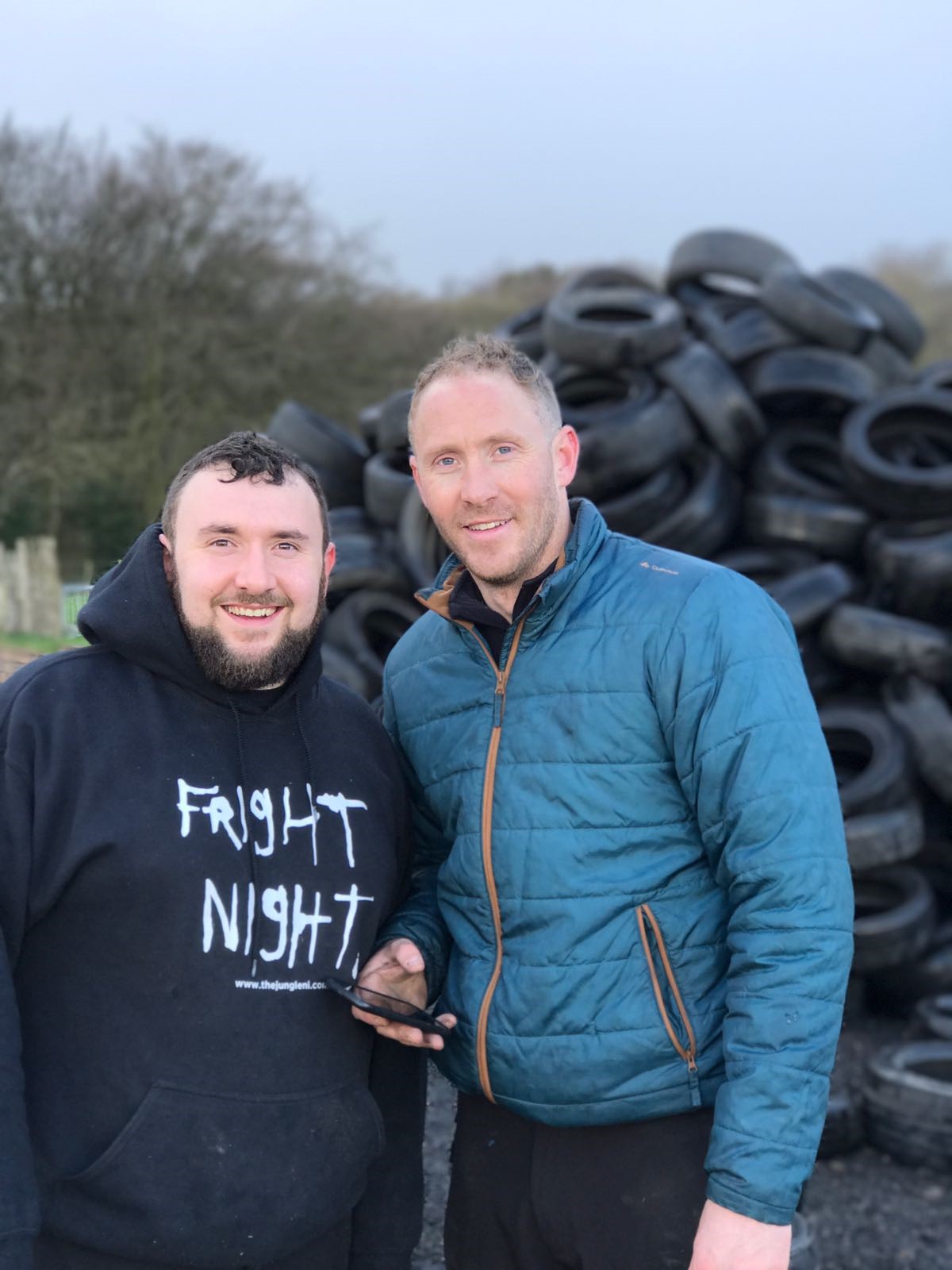Jamie & Bob at tyres