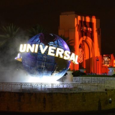 The Universal Globe at Universal Orlando Resorts for Halloween Horror Nights 2015 Halloween Horror Nights at Universal Orlando Resorts