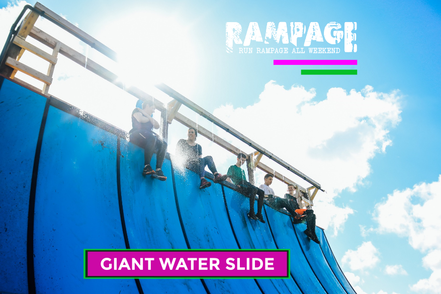 Giant Water Slide   kids on top sunshine   CAROUSEL