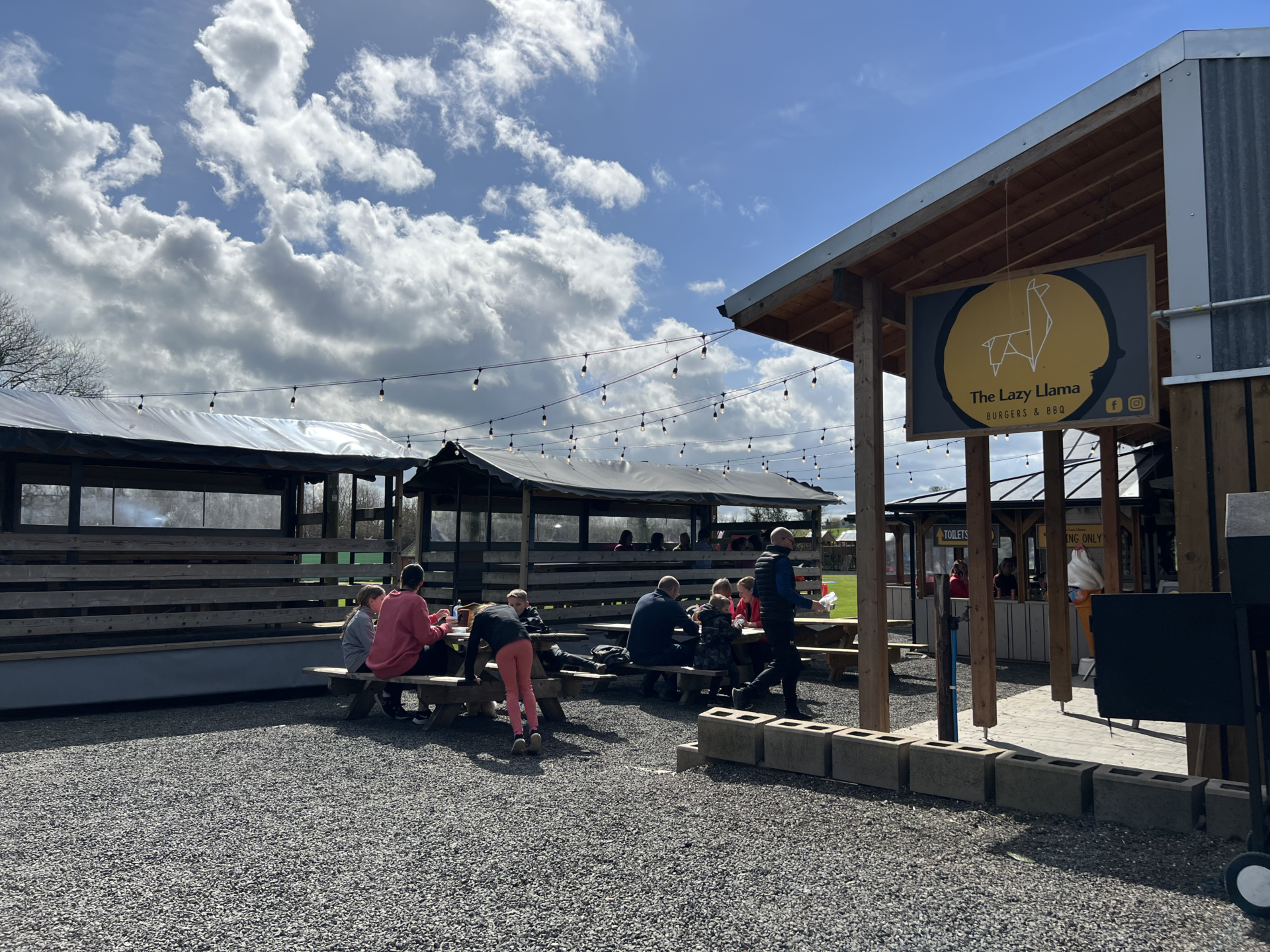 Tables at Lazy Llama